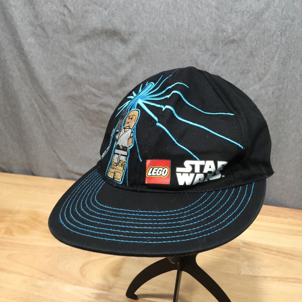 LEGO Kids Star Wars Hat Luke Skywalker Lightsaber OSFM Black Good